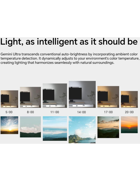 Barra de Luz para Monitor ELESENSE Gemini Ultra 50cm, Cuidado Ocular