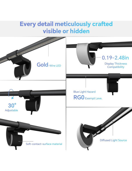 Barra de Luz para Monitor ELESENSE Gemini Ultra 50cm, Cuidado Ocular