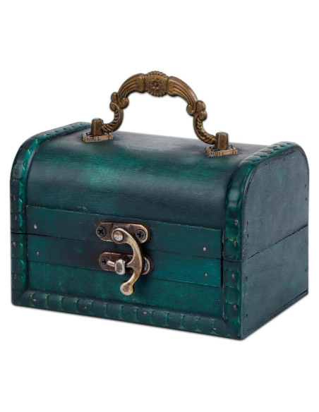 Caja de Tesoro Pequeña WaaHome Verde 11.7x7.6x7.6 cm