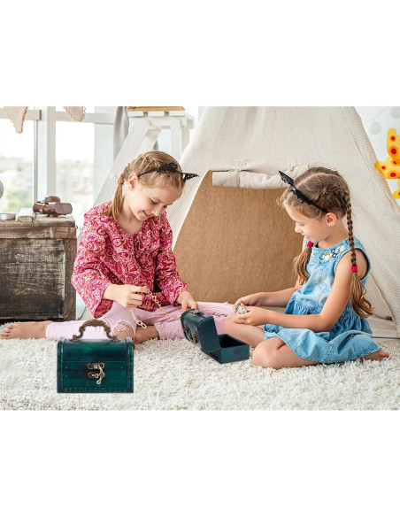 Caja de Tesoro Pequeña WaaHome Verde 11.7x7.6x7.6 cm