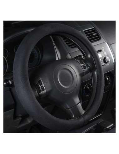 Cubierta de Volante CAR PASS de Espuma de Memoria Negra 36.83-39.37 cm
