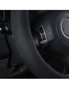 Cubierta de Volante CAR PASS de Espuma de Memoria Negra 36.83-39.37 cm 2