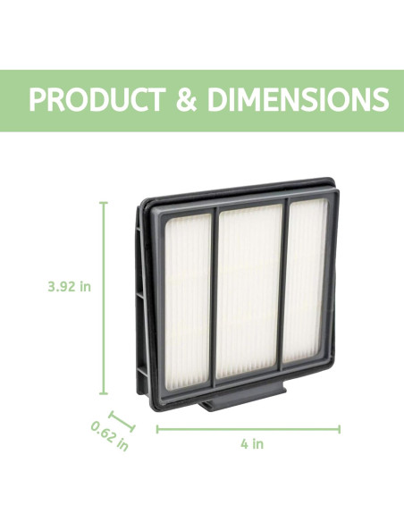 Filtros HEPA Nispira HBRVFFK950 para Aspiradoras Robot Shark - 10 Pzs