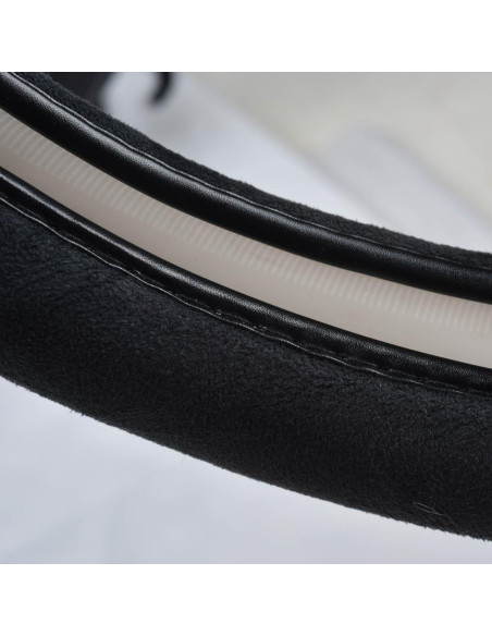 Cubierta de Volante CAR PASS de Espuma de Memoria Negra 36.83-39.37 cm