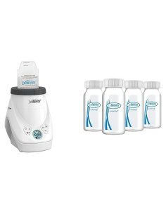 Calentador de Leche Materna Dr. Brown MilkSPA + 4 Botellas 120ml