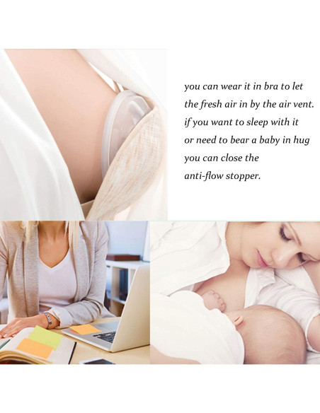 Conchas para Pezones CMBEAR Silicona Antiflujo 2 Unidades