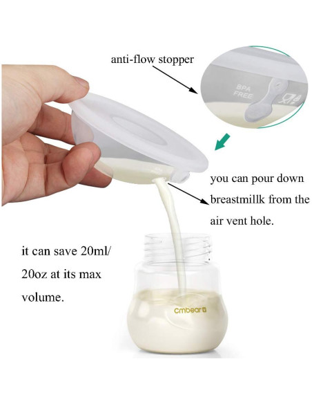 Conchas para Pezones CMBEAR Silicona Antiflujo 2 Unidades