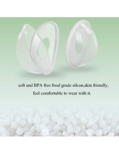 Conchas para Pezones CMBEAR Silicona Antiflujo 2 Unidades