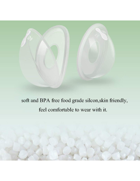 Conchas para Pezones CMBEAR Silicona Antiflujo 2 Unidades