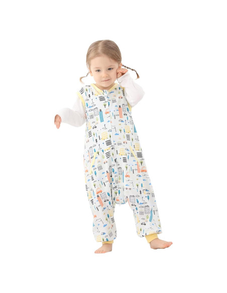 Saco de Sueño HOMEAL 2T-3T Algodón para Niños con Piernas