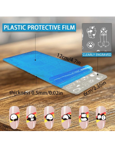 3 Plantillas de Estampado de Uñas de Animales Lindos Beinkmake 2