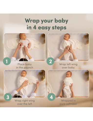 Saco de Sueño Orgánico Sweety Fox 3-Pack 0-3 Meses Musgo