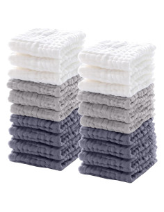 Pañuelos de Muselina Breling 20 Pcs 30x30 cm Algodón Suave