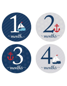 Etiquetas de Hitos de Embarazo Andaz Press 1 a 16 meses