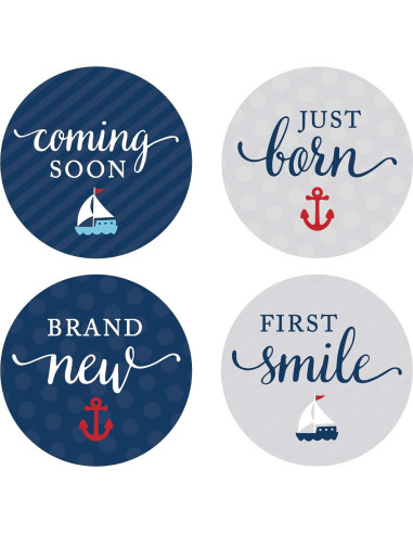 Etiquetas de Hitos de Embarazo Andaz Press 1 a 16 meses