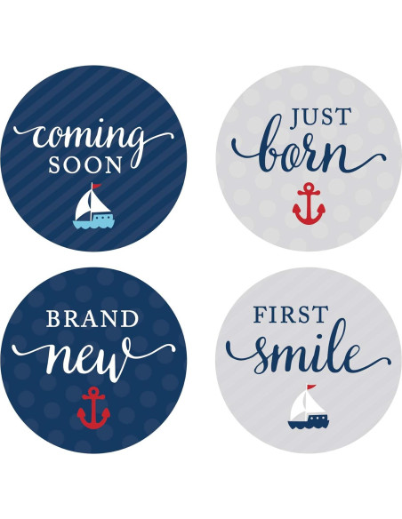 Etiquetas de Hitos de Embarazo Andaz Press 1 a 16 meses