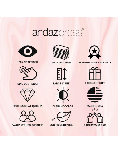 Etiquetas de Hitos de Embarazo Andaz Press 1 a 16 meses