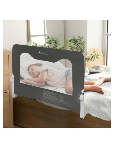 Barandilla de Seguridad TotCraft para Cunas y Camas - Gris 90.2x59.7 cm