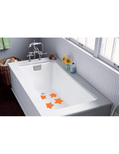 5 Calcomanías Antideslizantes para Baño Starfish 14 cm