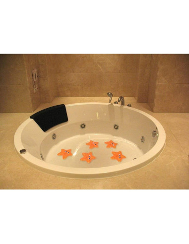 5 Calcomanías Antideslizantes para Baño Starfish 14 cm