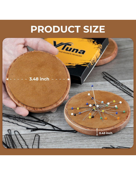 Soporte Magnético de Madera VTUNA para Horquillas y Clips