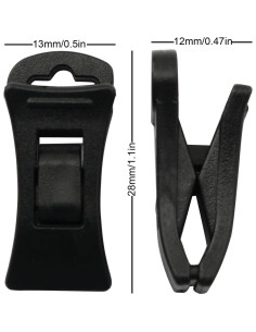 20 Clips para Calcetines Antideslizantes XGNG - Organizador Negro 2