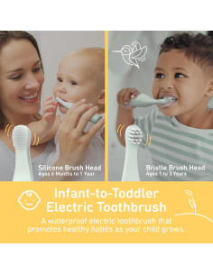 Cepillo de Dientes Eléctrico PureBaby Pure Enrichment Verde 2