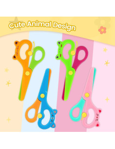 Tijeras de Seguridad LOVESTOWN para Niños 4 Piezas Multicolor 2