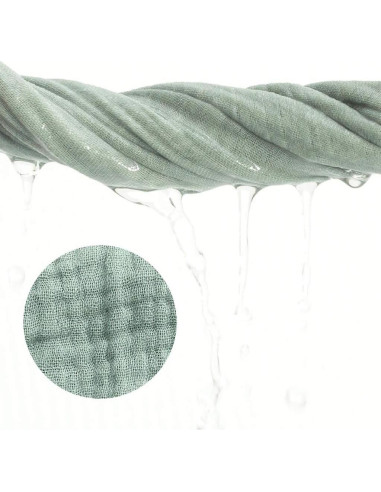 Toallitas de Muselina de Algodón Nisstiiv 23x23 cm - 5 Piezas