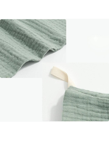 Toallitas de Muselina de Algodón Nisstiiv 23x23 cm - 5 Piezas