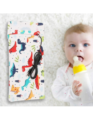 Calentador de Botellas USB Hilitand Dinosaurio para Bebés