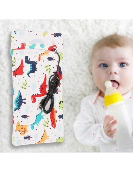 Calentador de Botellas USB Hilitand Dinosaurio para Bebés