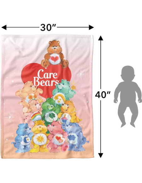 Manta Ligera para Bebés LOGOVISION Care Bears 76x102cm