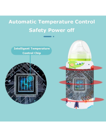 Calentador de Botellas USB Hilitand Dinosaurio para Bebés