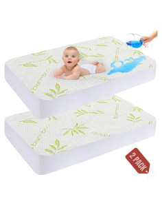 Protector de Colchón de Cuna DreamField Linen - 100% Impermeable