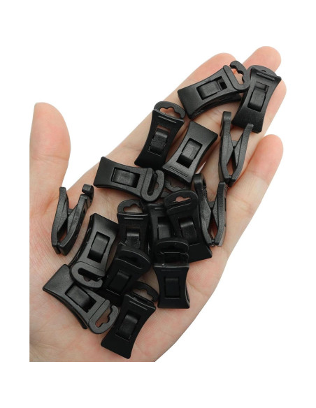 20 Clips para Calcetines Antideslizantes XGNG - Organizador Negro