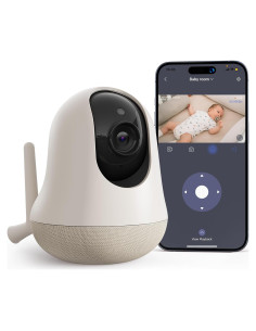 Monitor de Bebé Inteligente Nooie 2K WiFi con Audio y App