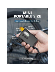 Mini Bomba de Aire Eléctrica GPUTEK BL01 120 PSI Portátil 2