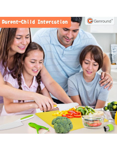 Juego de Cocina para Niños Genround 28 Piezas - Cuchillos Seguros 2