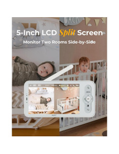 Monitor de Bebé Arenti AInanny 2 Cámaras 2K Pantalla 5" 2