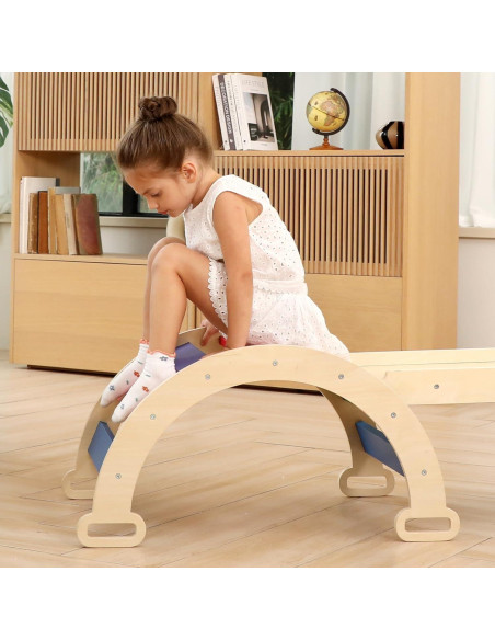 Arco de Escalada Montessori Ymonlia 2 en 1 con Cojín 56x44cm