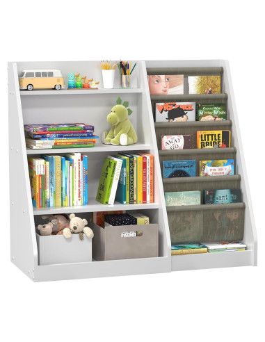 Estantería Montessori CMFYDAILY 4 Niveles Madera Blanca 80cm