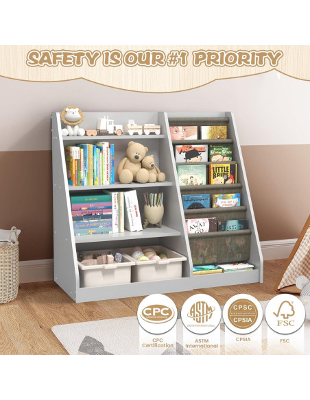 Estantería Montessori CMFYDAILY 4 Niveles Madera Blanca 80cm Estantería Montessori CMFYDAILY 4 Niveles Madera Blanca 80cm