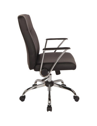 Silla de Oficina Ajustable OSP Home Furnishings FL Negra