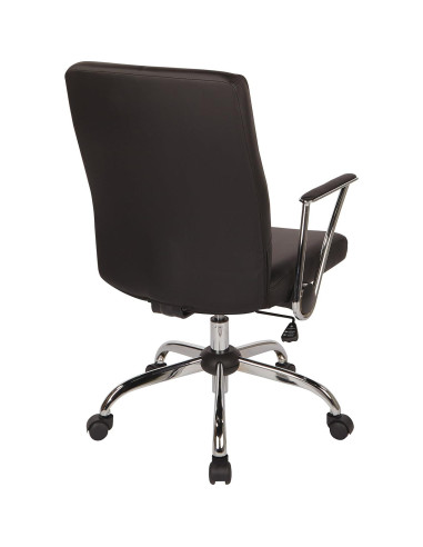 Silla de Oficina Ajustable OSP Home Furnishings FL Negra
