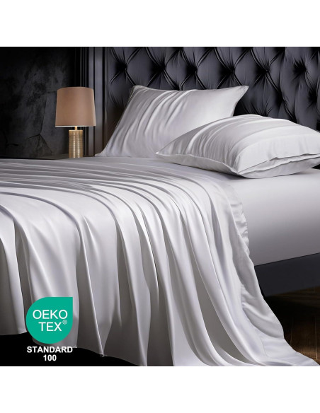Juego de Sábanas King OnlySet 100% Viscosa Bambú 4 Piezas Juego de Sábanas King OnlySet 100% Viscosa Bambú 4 Piezas