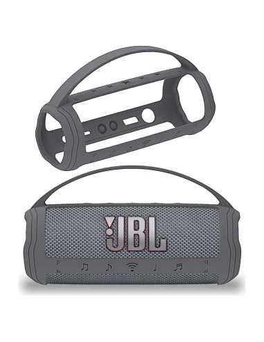 Funda de Silicona JCHPINE para Altavoz JBL Flip 6 - Gris