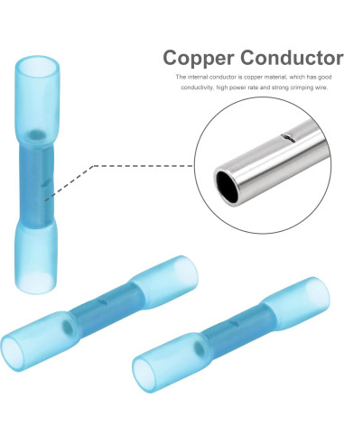 Conectores de compresión de calor retráctil Smgda 16-14 AWG 100 Piezas