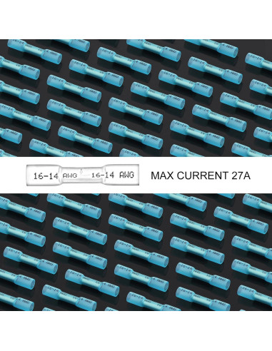 Conectores de compresión de calor retráctil Smgda 16-14 AWG 100 Piezas