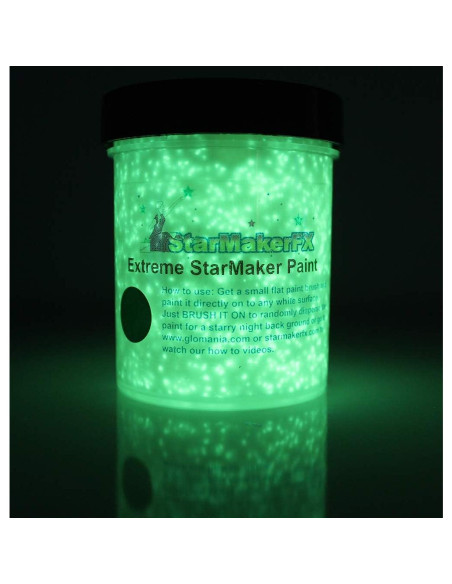 Pintura UV Reactiva Glomania Verde 119g Brilla en la Oscuridad Pintura UV Reactiva Glomania Verde 119g Brilla en la Oscuridad